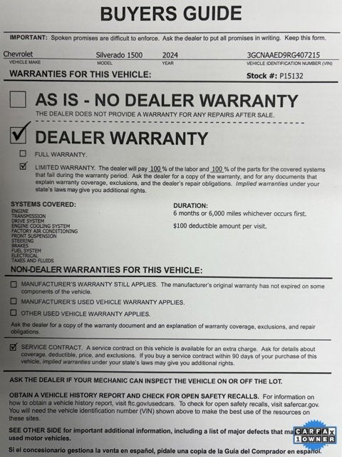 2024 Chevrolet Silverado 1500 WT