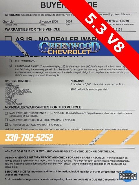 2024 Chevrolet Silverado 1500 WT