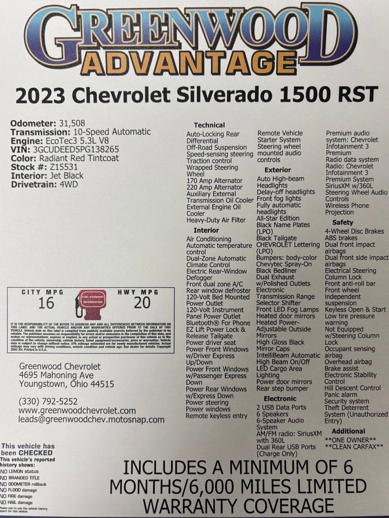 2023 Chevrolet Silverado 1500 RST
