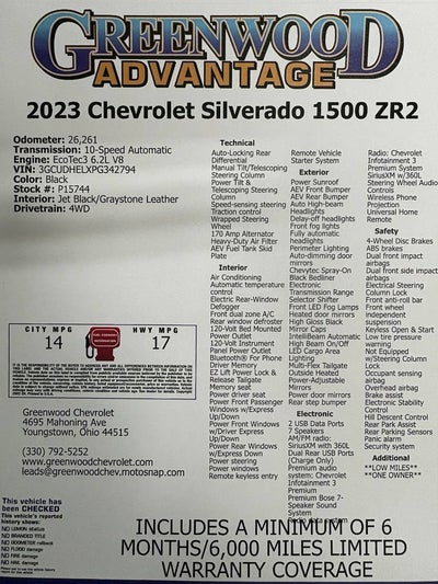 2023 Chevrolet Silverado 1500 ZR2