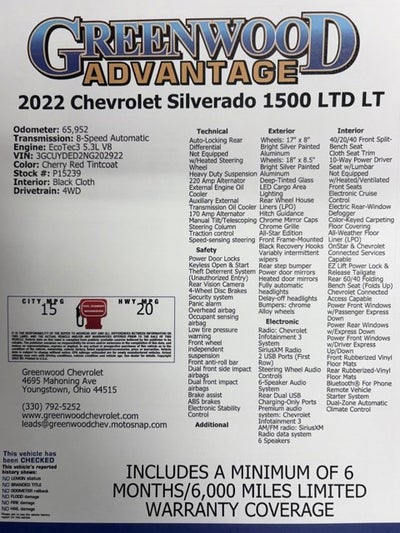 2022 Chevrolet Silverado 1500 LTD LT