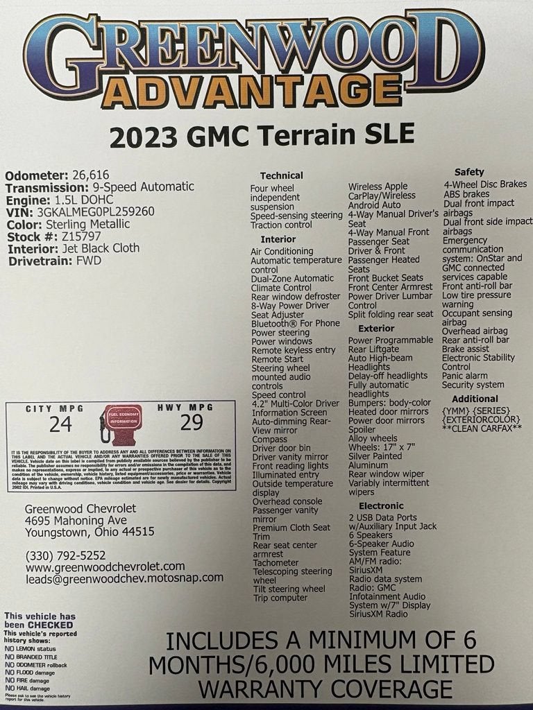 2023 GMC Terrain SLE