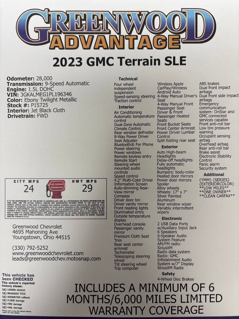 2023 GMC Terrain SLE