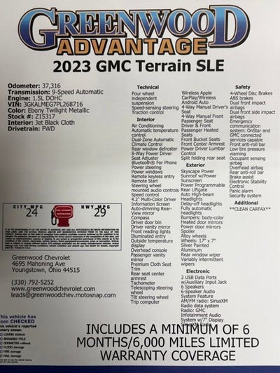 2023 GMC Terrain SLE