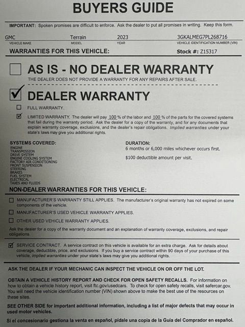 2023 GMC Terrain SLE