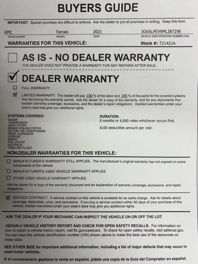 2021 GMC Terrain SLT