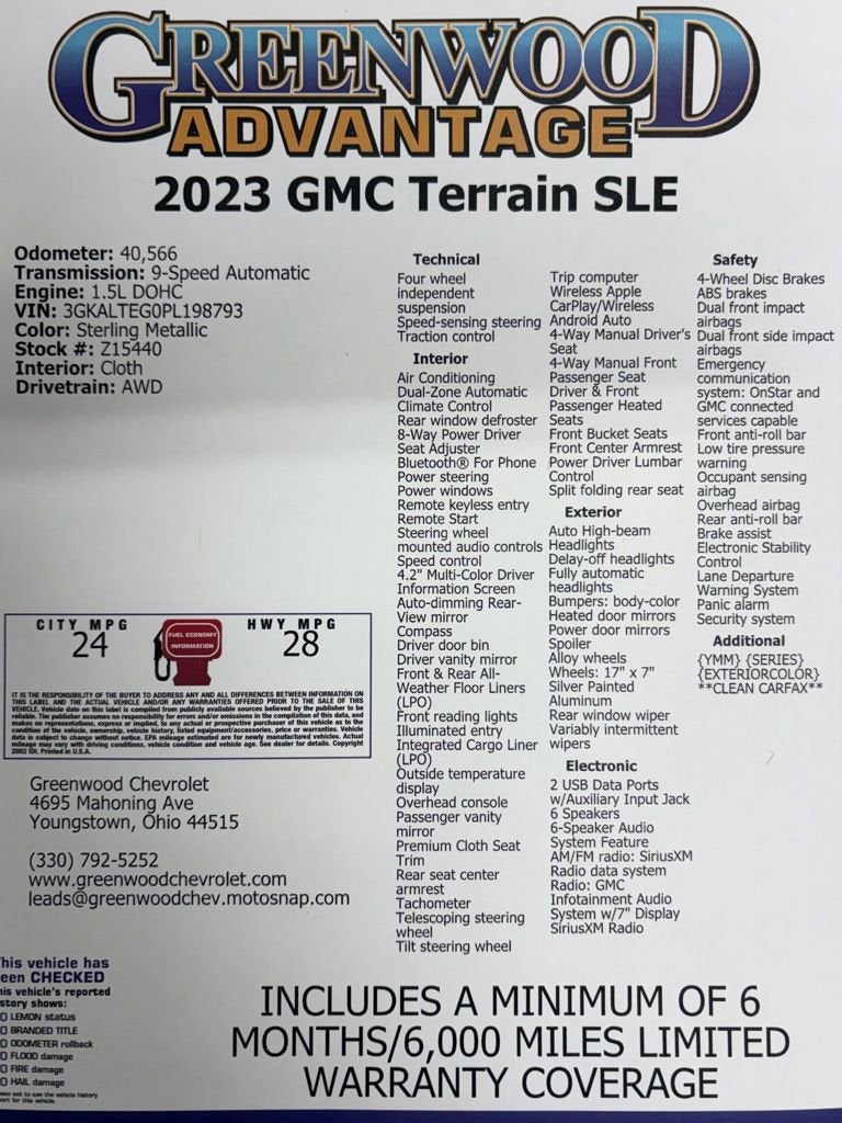 2023 GMC Terrain SLE