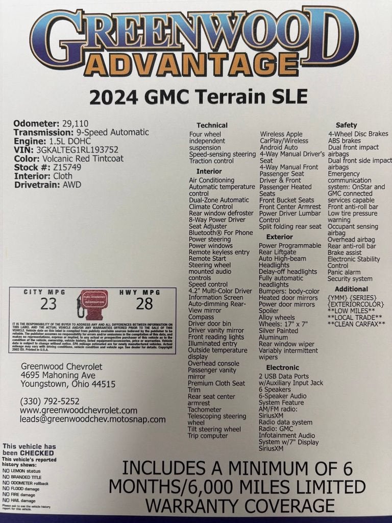 2024 GMC Terrain SLE
