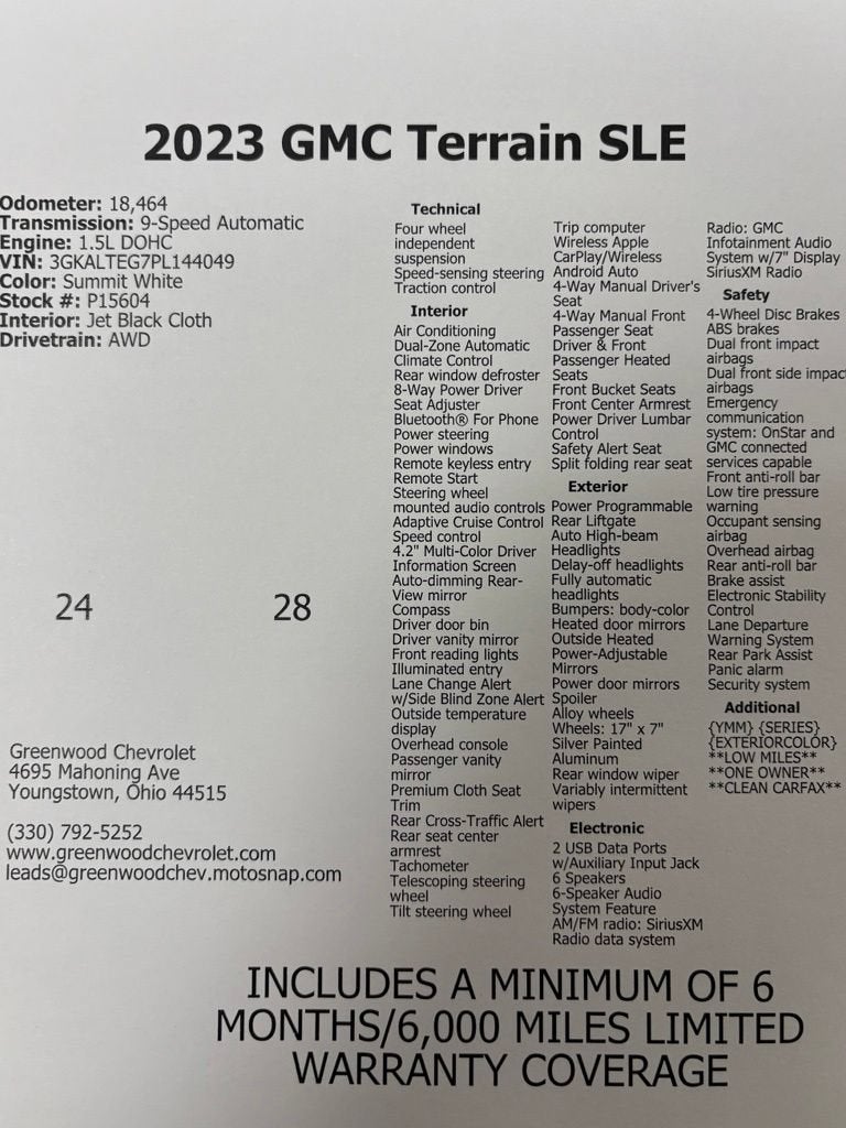 2023 GMC Terrain SLE