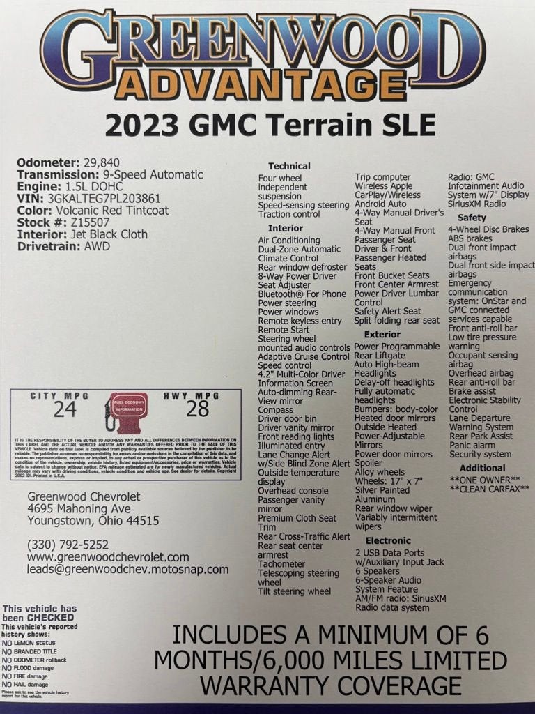 2023 GMC Terrain SLE