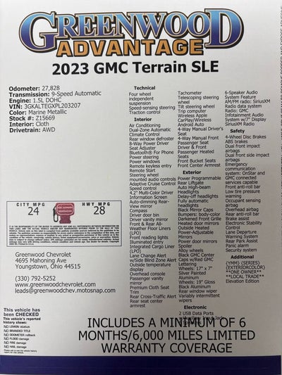 2023 GMC Terrain SLE