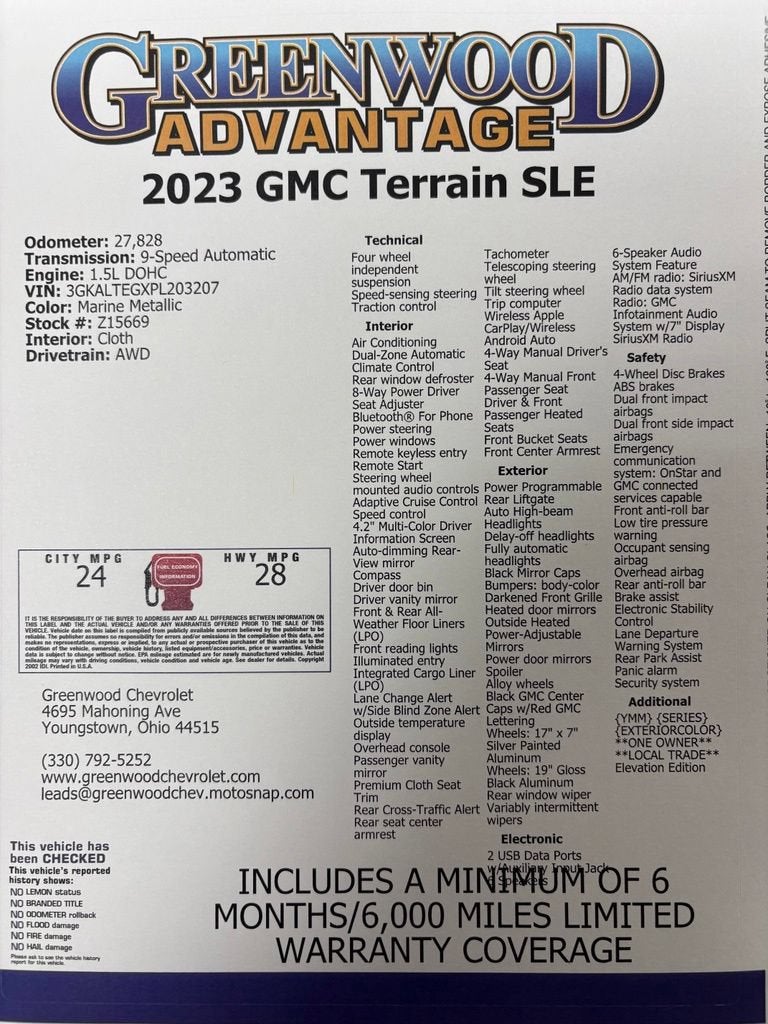 2023 GMC Terrain SLE