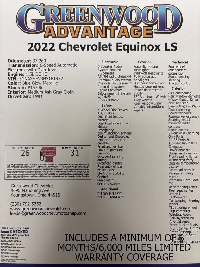 2022 Chevrolet Equinox LS