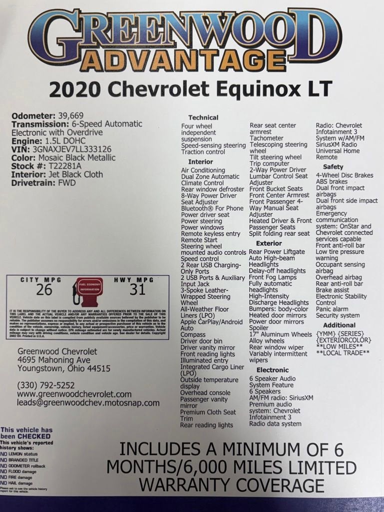 2020 Chevrolet Equinox LT