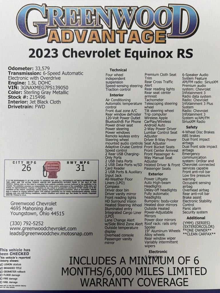 2023 Chevrolet Equinox RS