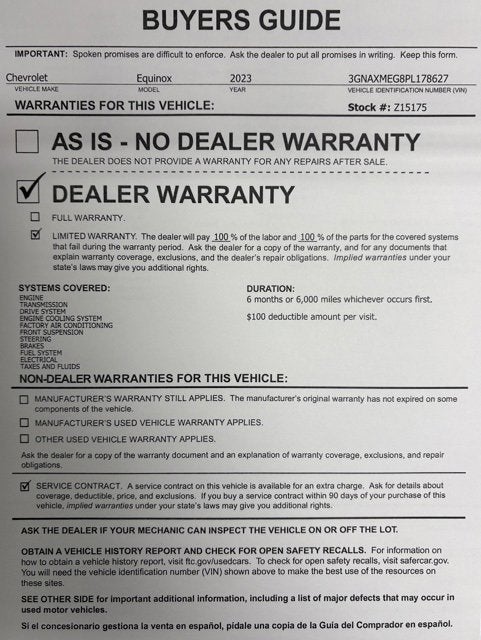 2023 Chevrolet Equinox RS