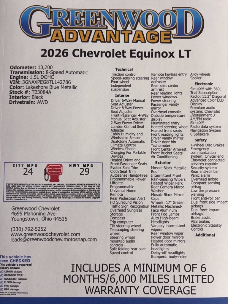 2026 Chevrolet Equinox LT