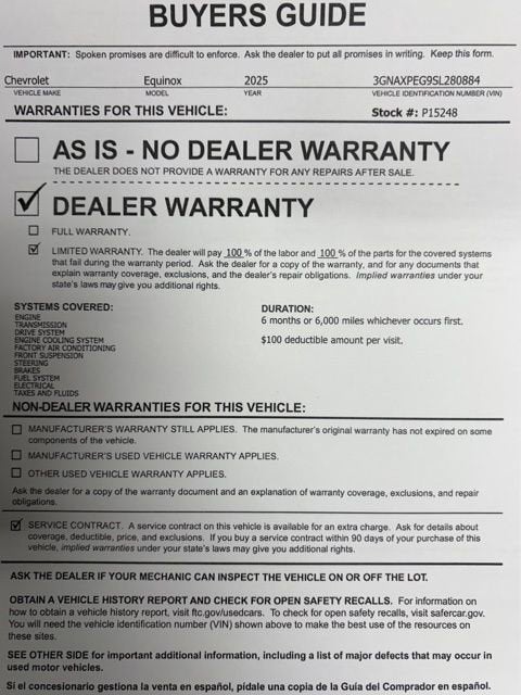 2025 Chevrolet Equinox LT