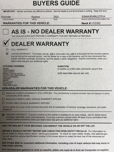 2022 Chevrolet Equinox LT