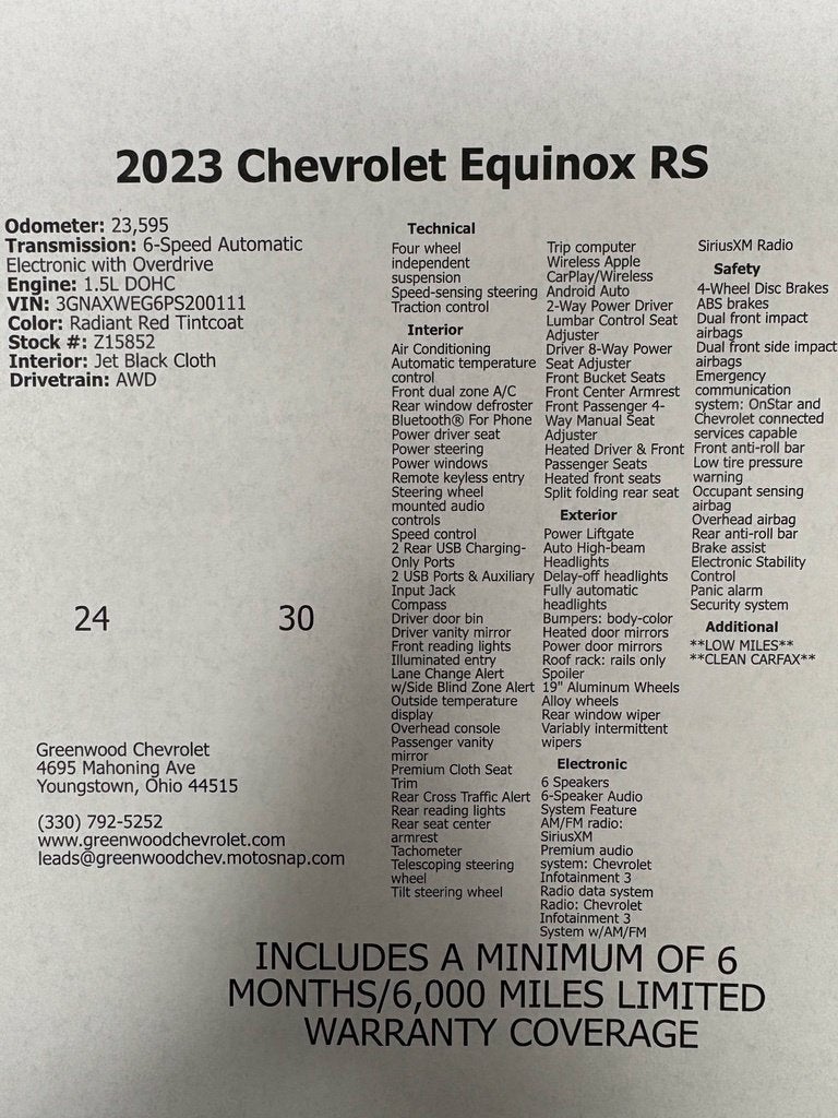 2023 Chevrolet Equinox RS