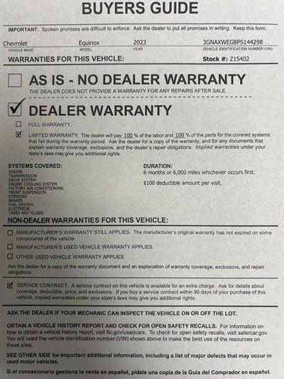 2023 Chevrolet Equinox RS