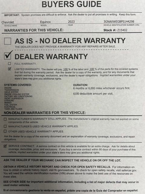 2023 Chevrolet Equinox RS