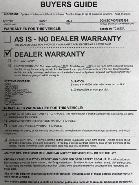 2023 Chevrolet Blazer 2LT