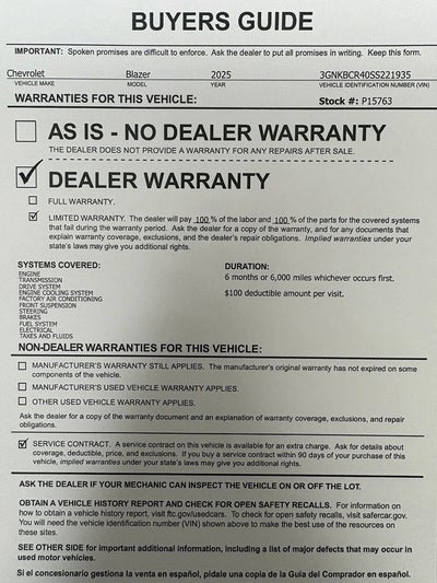 2025 Chevrolet Blazer 2LT