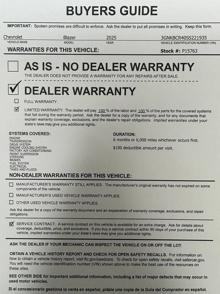2025 Chevrolet Blazer 2LT