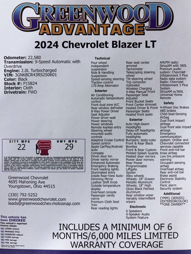 2024 Chevrolet Blazer 2LT