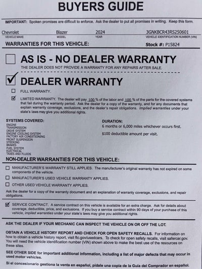 2024 Chevrolet Blazer 2LT