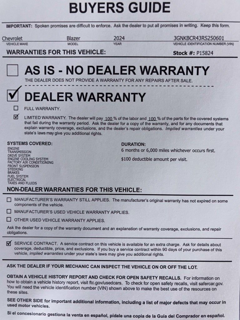 2024 Chevrolet Blazer 2LT
