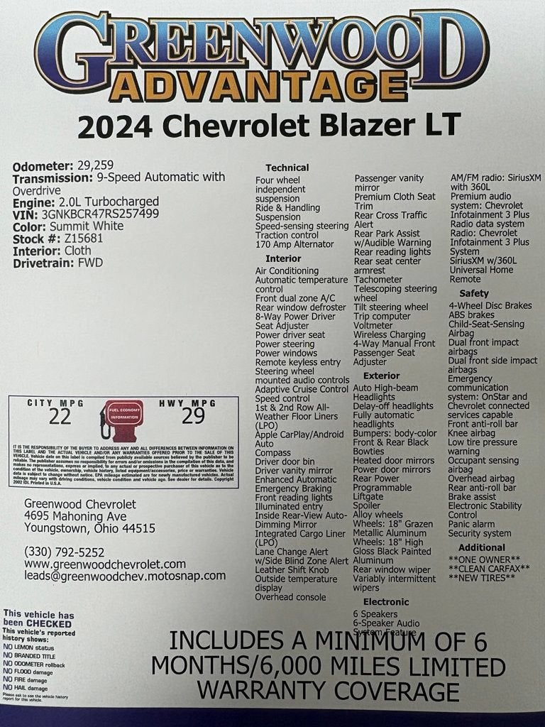 2024 Chevrolet Blazer 2LT
