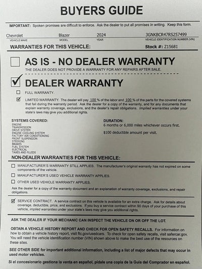 2024 Chevrolet Blazer 2LT