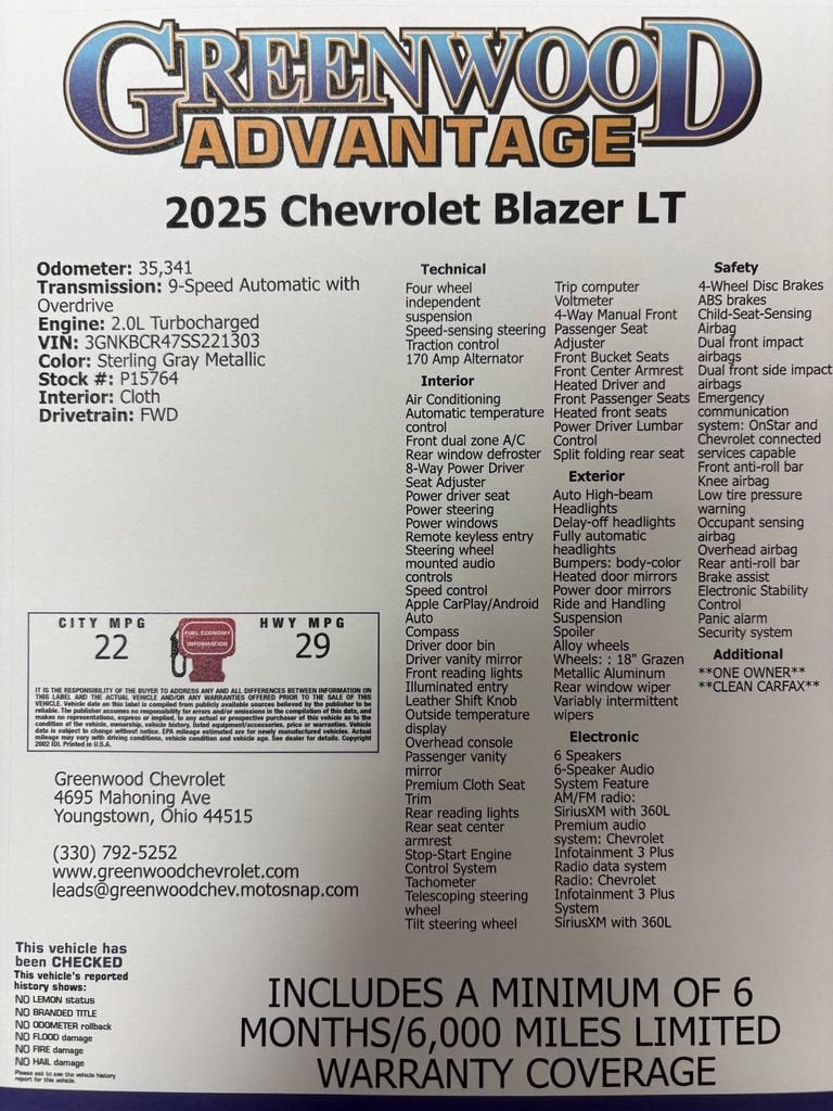 2025 Chevrolet Blazer 2LT