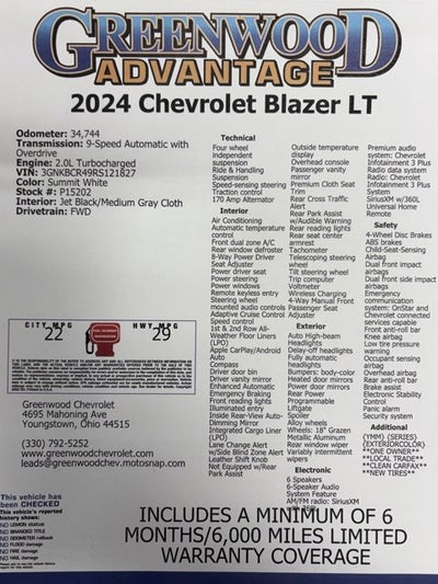 2024 Chevrolet Blazer 2LT