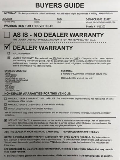 2024 Chevrolet Blazer 2LT