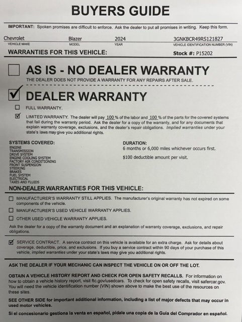 2024 Chevrolet Blazer 2LT