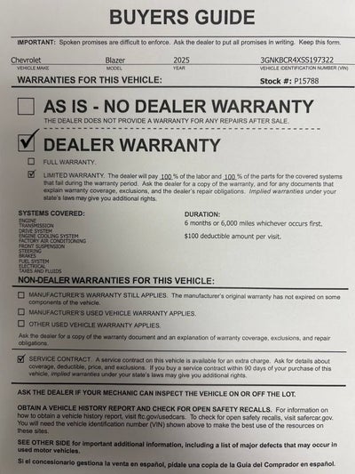 2025 Chevrolet Blazer 2LT