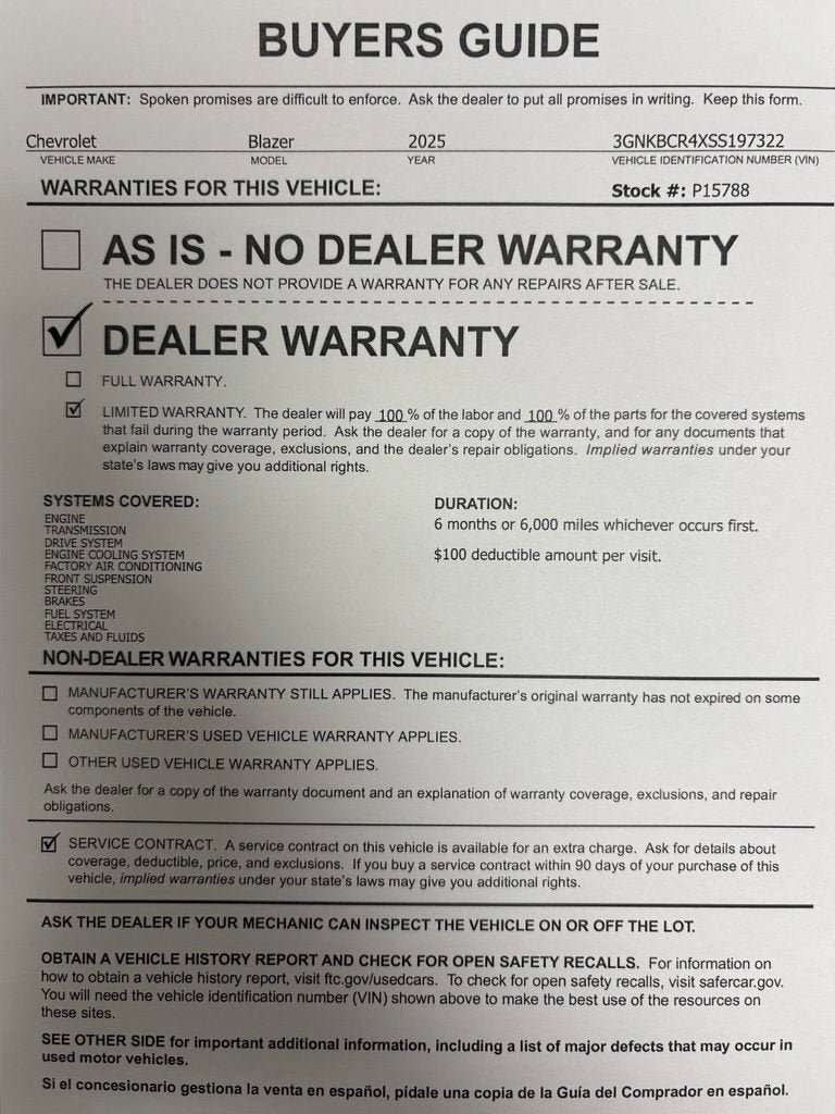 2025 Chevrolet Blazer 2LT