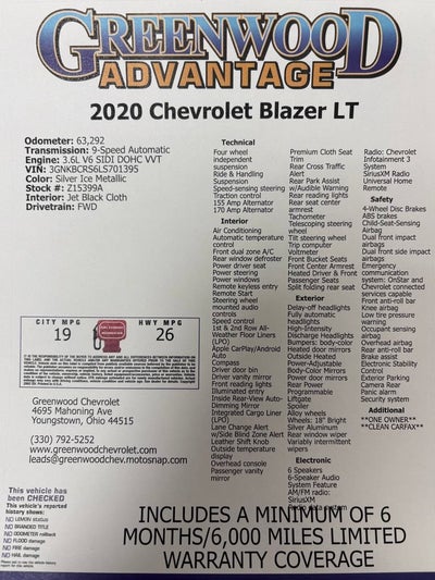 2020 Chevrolet Blazer LT