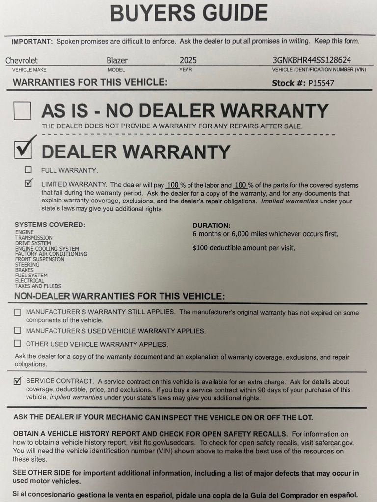 2025 Chevrolet Blazer 2LT