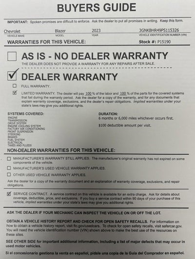 2023 Chevrolet Blazer 2LT