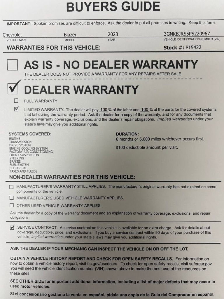 2023 Chevrolet Blazer 3LT