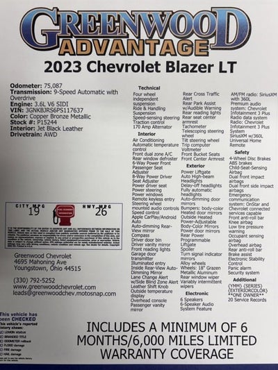 2023 Chevrolet Blazer 3LT
