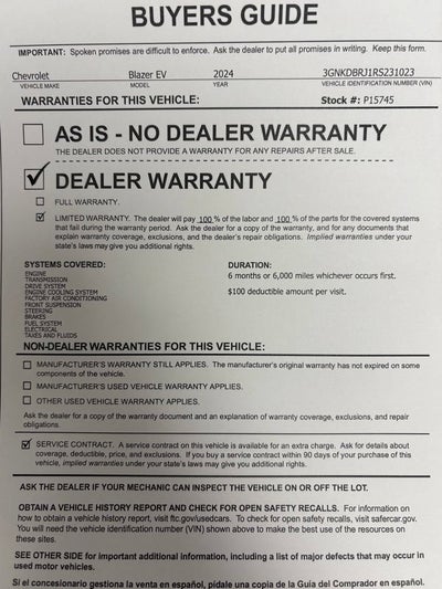 2024 Chevrolet Blazer EV LT