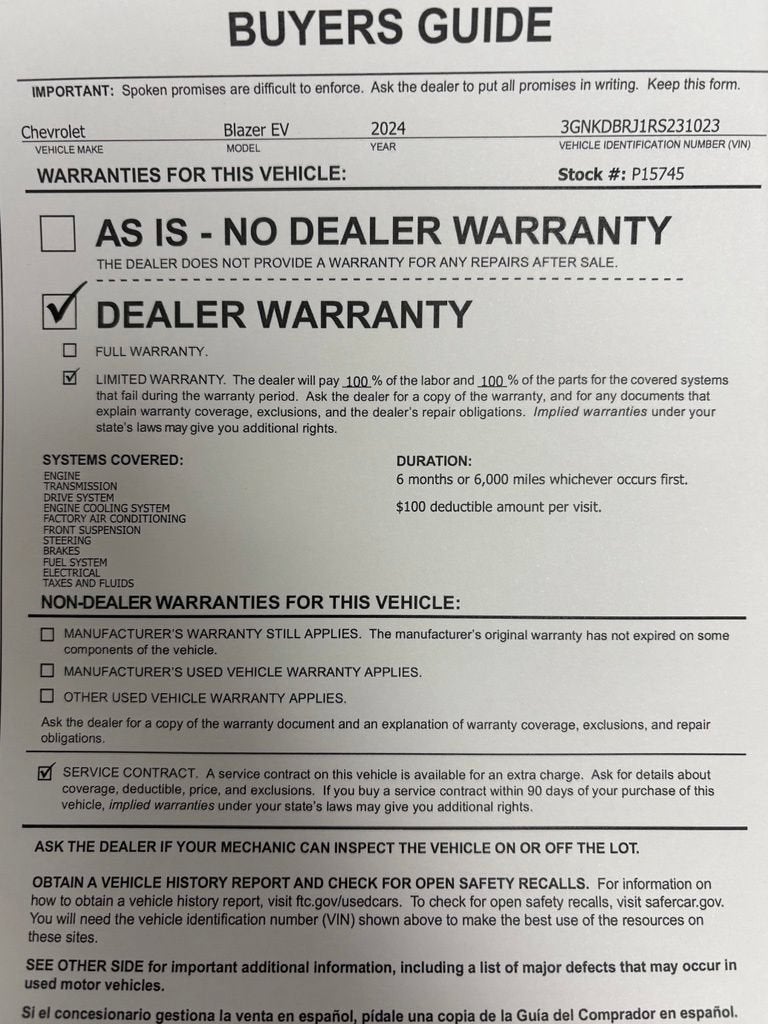 2024 Chevrolet Blazer EV LT