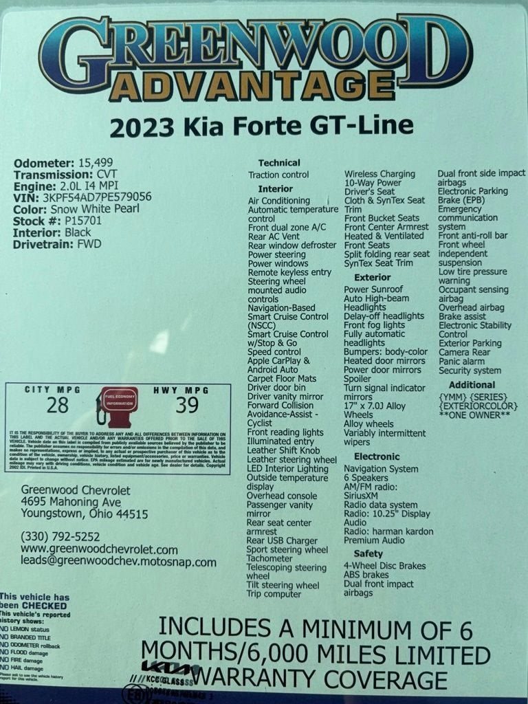 2023 Kia Forte GT-Line