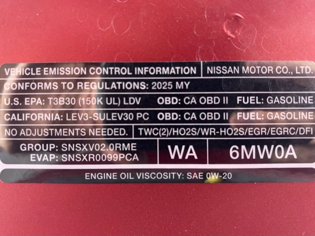 2025 Nissan Sentra SV