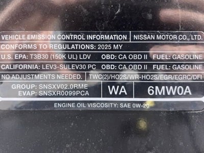 2025 Nissan Sentra SV